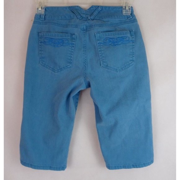 jeanstar Pants - Jeanstar Denim Embroidered Low Rise Capri Jeans Size 8